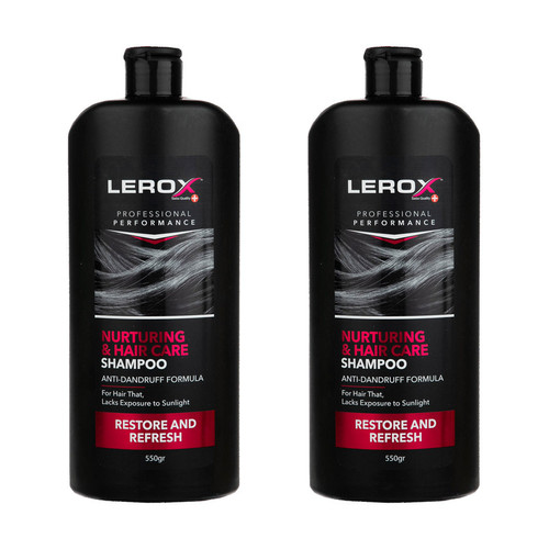 شامپو مو لروکس مدل Nurturing وزن 550 گرم بسته 2 عددی