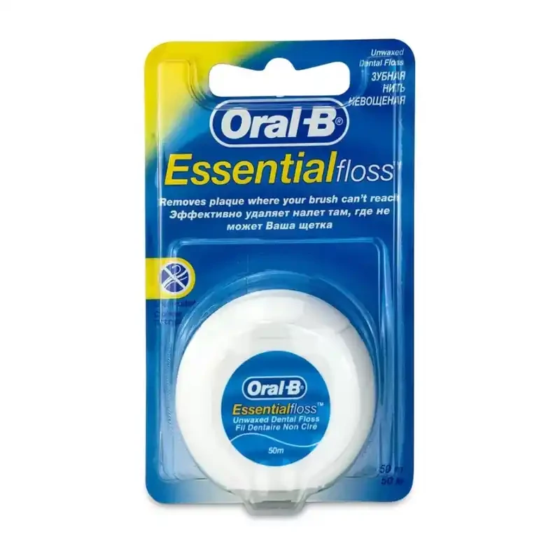 نخ دندان اورال بی Essential بدون موم 50 متری