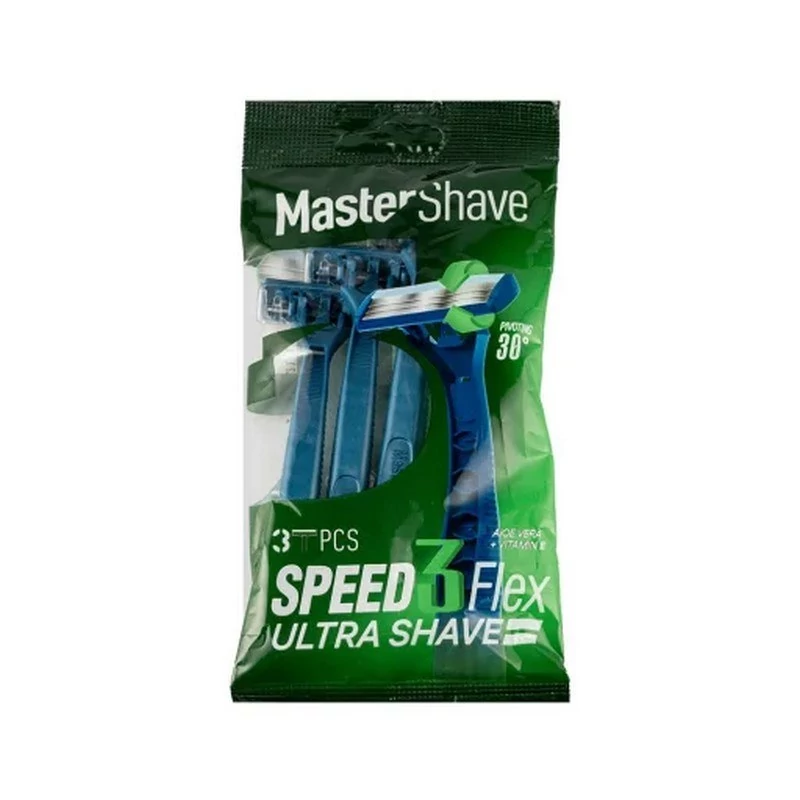 خود تراش 3 لبه مسترشیو مدل 3 SPEED بسته 3 عددی
