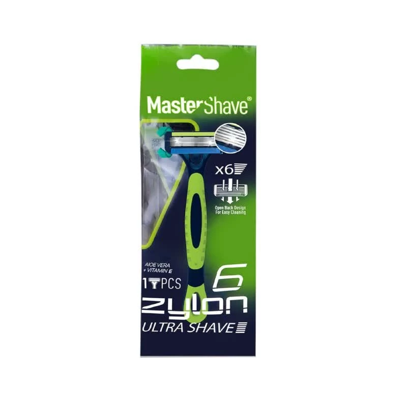 خودتراش مردانه مستر شیو 6 لبه مدل Zylon6 بسته تکی