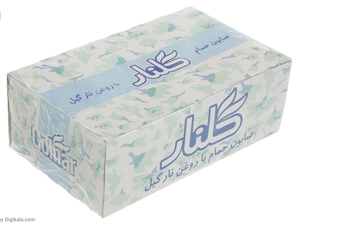 صابون گلنار مدل روغن نارگیل بسته 6 عددی
